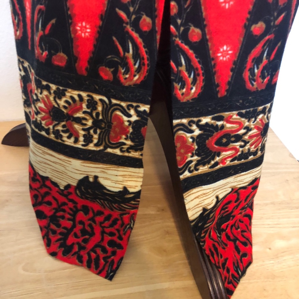 Vintage Polyester Dress With Boho Skirt - Picture 13 of 14